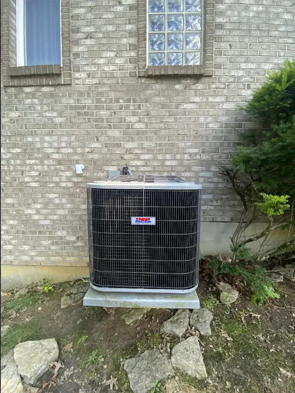Residential air conditioning unit in Cincinnati, Ohio