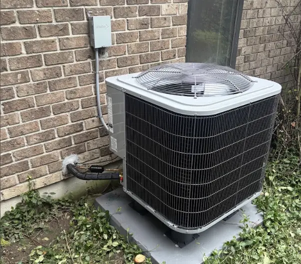 Residential air conditioning unit in Cincinnati, Ohio